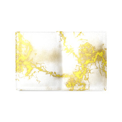 Fabulous marble surface 2B by FeelGood Men's Leather Wallet (Model 1612)