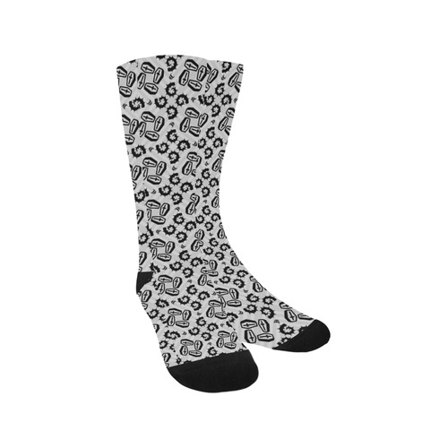 Coffins and Thorns Gothic Print Trouser Socks