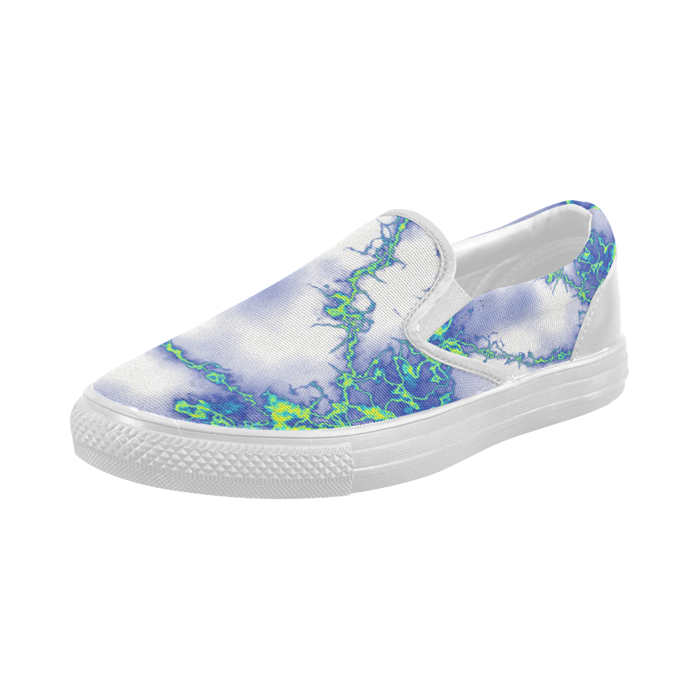 Fabulous marble surface 2C by FeelGood Women's Slip-on Canvas Shoes (Model 019)