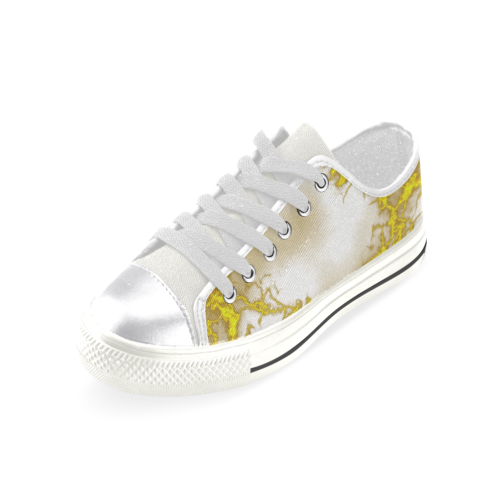Fabulous marble surface 2B by FeelGood Women's Classic Canvas Shoes (Model 018)