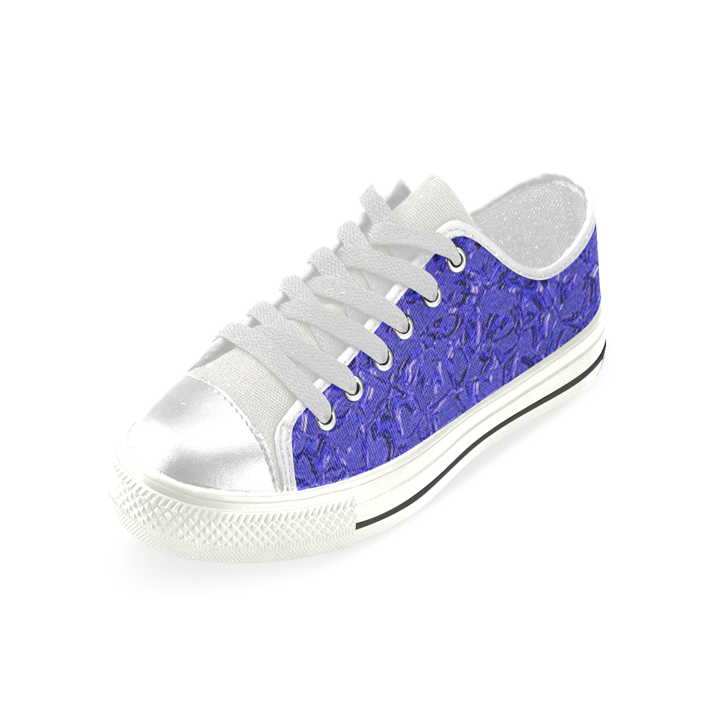 Sparkling Metal Art E by FeelGood Women's Classic Canvas Shoes (Model 018)
