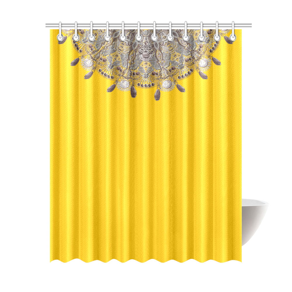african jewels by Sandrine Kespi Shower Curtain 69"x84"
