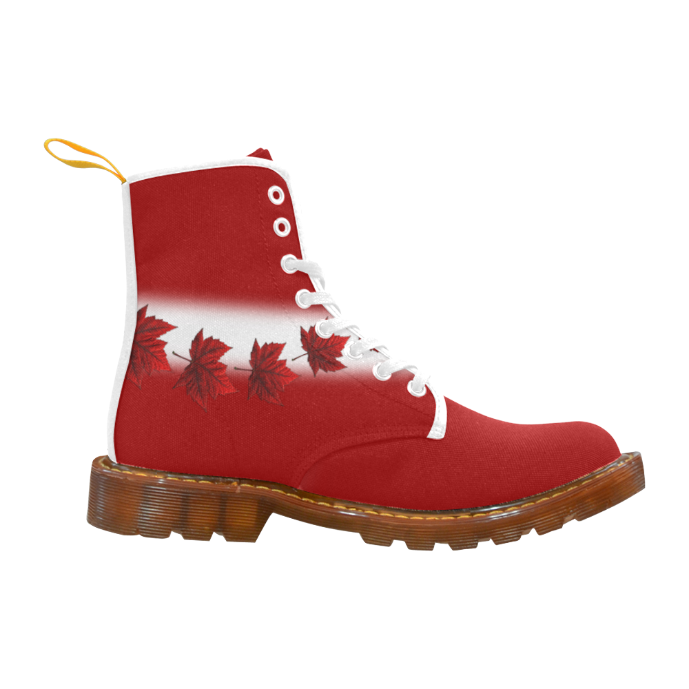 Canada Flag Boots Maple Leaf Souvenir Martin Boots For Women Model 1203H