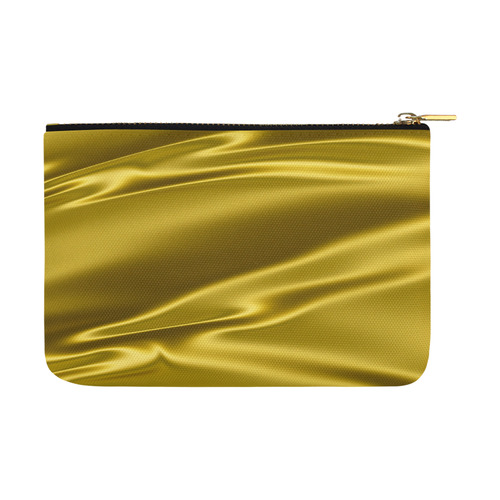 Gold satin 3D texture Carry-All Pouch 12.5''x8.5''