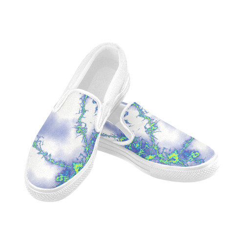 Fabulous marble surface 2C by FeelGood Women's Unusual Slip-on Canvas Shoes (Model 019)