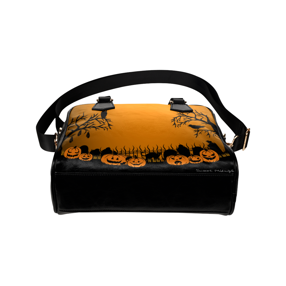 Trick or Treat in the Graveyard Purse Shoulder Handbag (Model 1634)