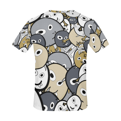 doodle monsters All Over Print T-Shirt for Men (USA Size) (Model T40)
