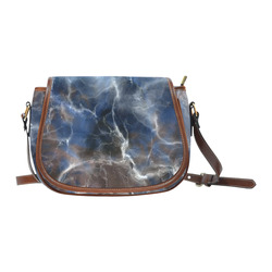 Fabulous marble surface A by FeelGood Saddle Bag/Large (Model 1649)