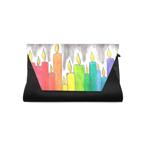 Rainbow candle Clutch Bag (Model 1630)