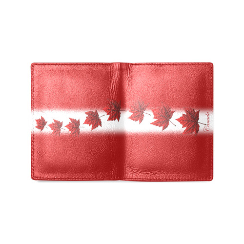 Canada Flag Wallets Leather Canada Wallets Men's Leather Wallet (Model 1612)