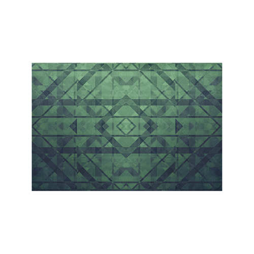Sci-Fi Green Monster  Geometric design Modern style Placemat 12’’ x 18’’ (Set of 4)