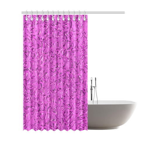 Sparkling Metal Art D by FeelGood Shower Curtain 72"x84"