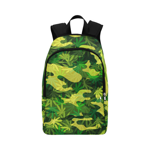 marijuana camouflage back pack Fabric Backpack for Adult (Model 1659)