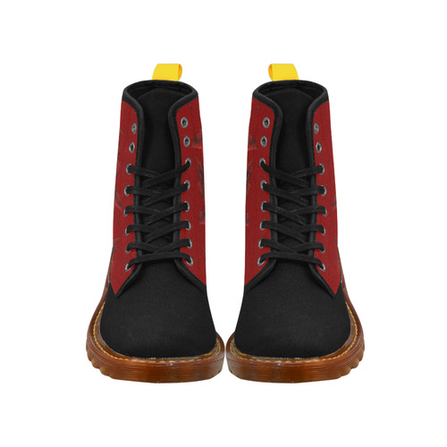 Black Canada Maple Leaf Boots Men's Martin Boots For Men Model 1203H