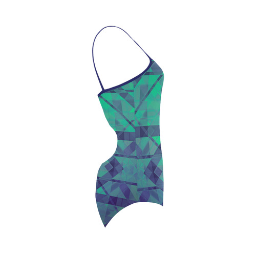 Sci-Fi Dream  Geometric design Modern style Strap Swimsuit ( Model S05)