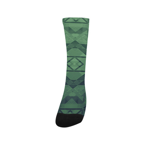 Sci-Fi Green Monster  Geometric design Modern style Trouser Socks