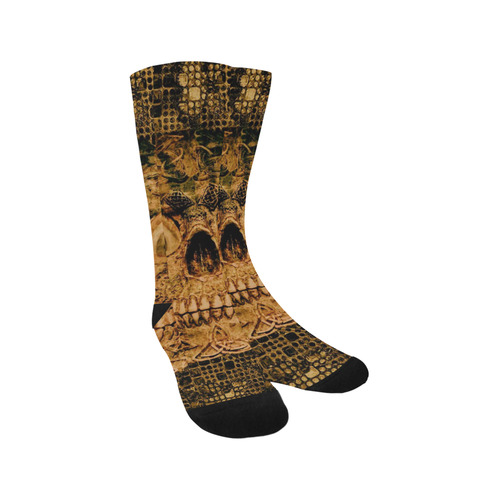 Stone and Metal Skull C by JamColors Trouser Socks