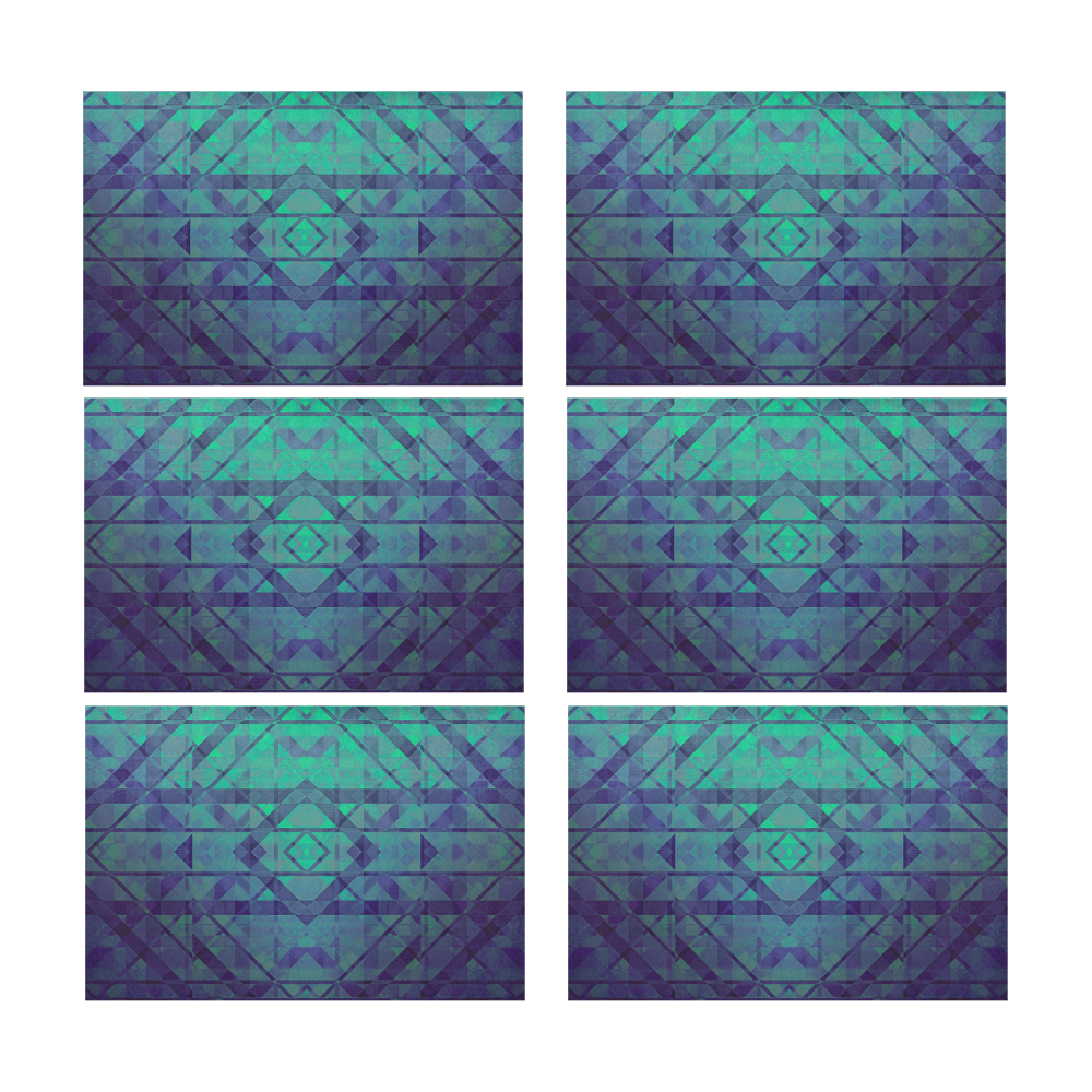 Sci-Fi Dream  Geometric design Modern style Placemat 12’’ x 18’’ (Set of 6)