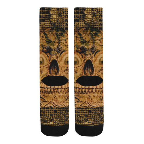 Stone and Metal Skull C by JamColors Trouser Socks