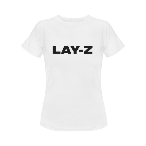 Lay-Z Tee (White) Women's Classic T-Shirt (Model T17）