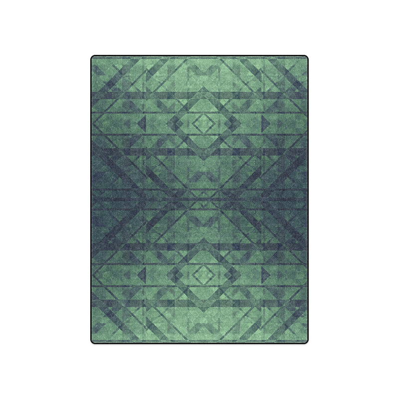 Sci-Fi Green Monster  Geometric design Modern Blanket 50"x60"