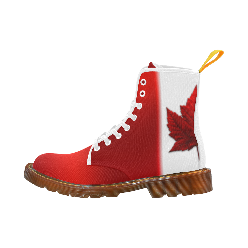 Canada Flag Men's Boots Canada Souvenir Shoes Martin Boots For Men Model 1203H