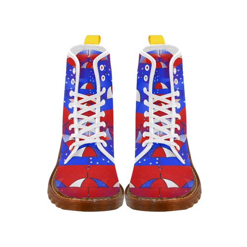 USA Umbrella Pop by Popart Lover Martin Boots For Women Model 1203H