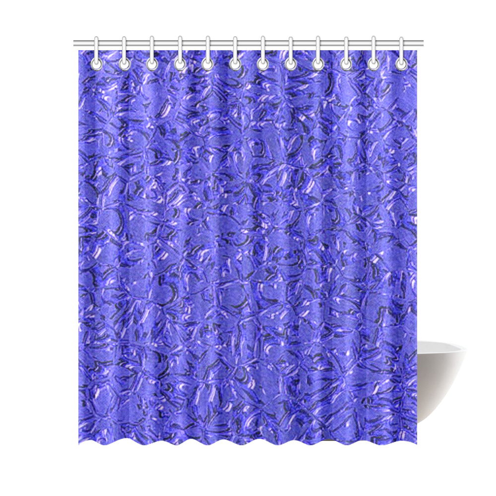 Sparkling Metal Art E by FeelGood Shower Curtain 72"x84"