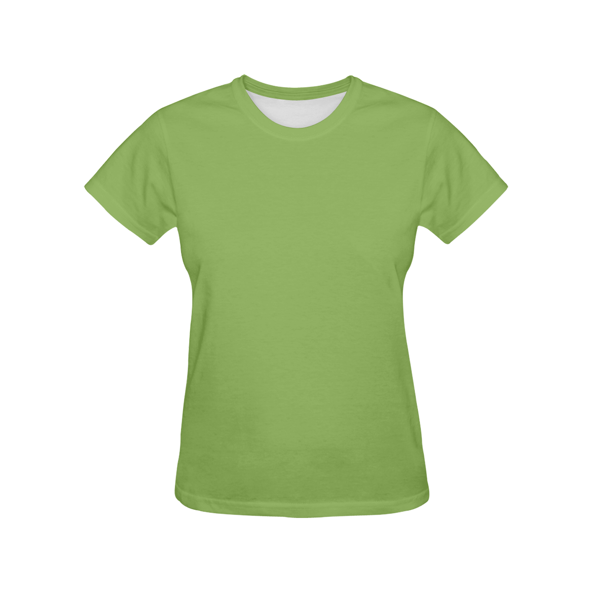 Trendy Basics - Trend Color GREENERY All Over Print T-Shirt for Women (USA Size) (Model T40)