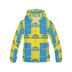 Sweden Umbrella Pop by Popart Lover All Over Print Hoodie for Men (USA Size) (Model H13)