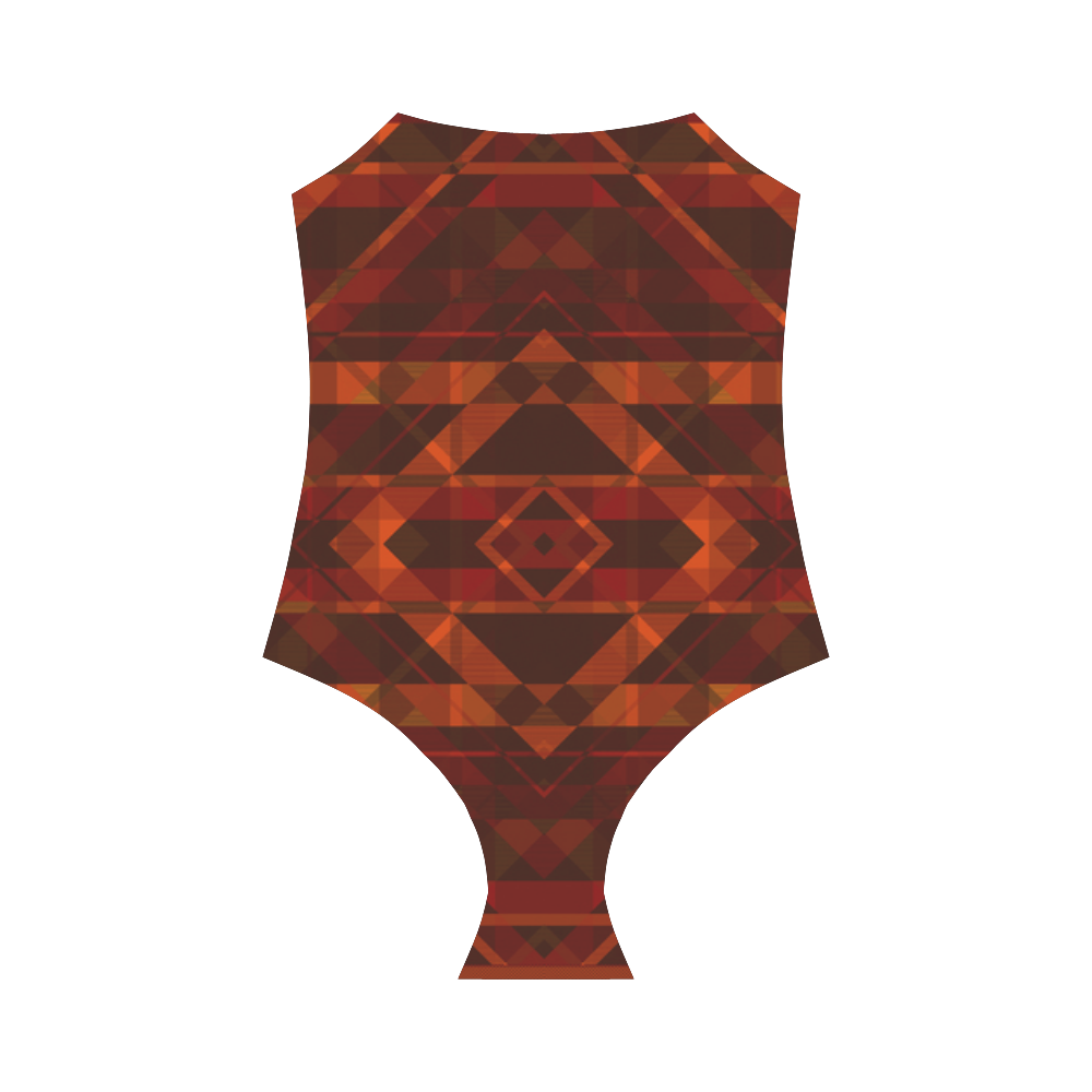 Sci-Fi Horror  Geometric design Modern style Strap Swimsuit ( Model S05)