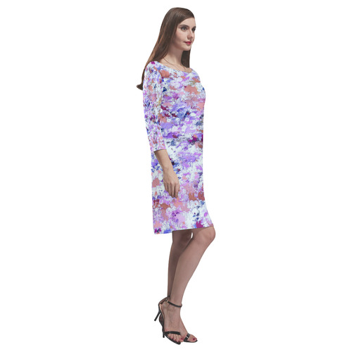 Fantasy Power Painting 1B by FeelGood Rhea Loose Round Neck Dress(Model D22)