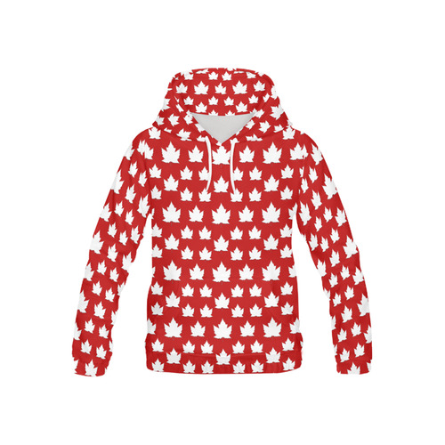 Kid's Canada Hoodie Cute Canada Maple Leaf Souvenirs All Over Print Hoodie for Kid (USA Size) (Model H13)