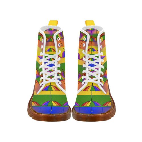 Pride Umbrella Pop by Popart Lover Martin Boots For Women Model 1203H