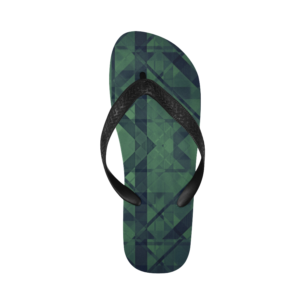 Sci-Fi Green Monster Geometric design Modern style Flip Flops for Men ...