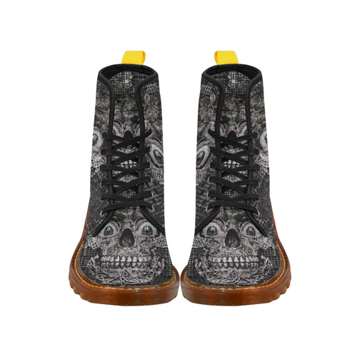 Stone and Metal Skull A by JamColors Martin Boots For Men Model 1203H