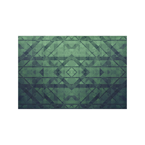 Sci-Fi Green Monster  Geometric design Modern style Placemat 12’’ x 18’’ (Set of 2)
