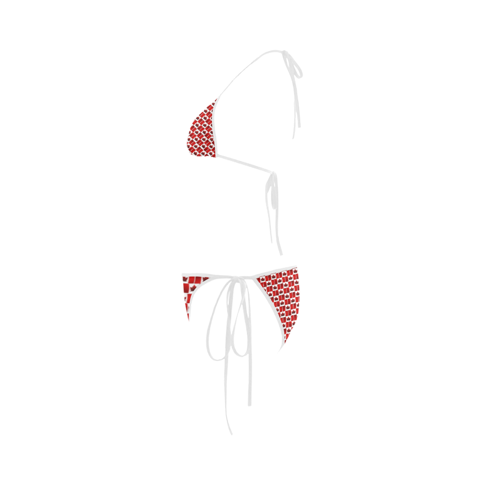 Canada Flag Bikini Canada Team Swimsuits Custom Bikini Swimsuit