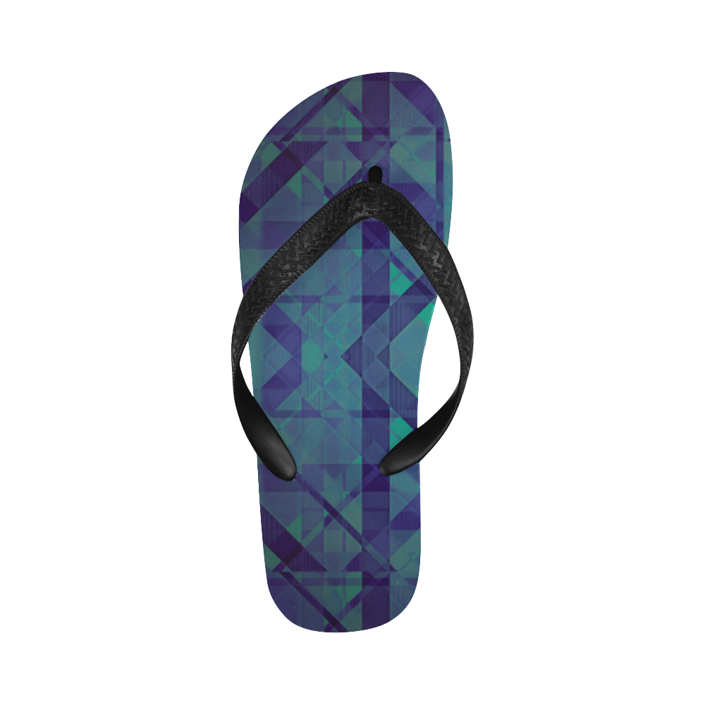 Sci-Fi Dream Geometric design Modern Flip Flops for Men/Women (Model 040)