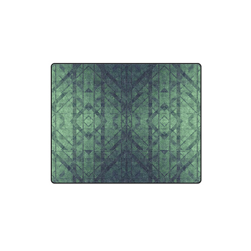 Sci-Fi Green Monster  Geometric design Modern Blanket 40"x50"