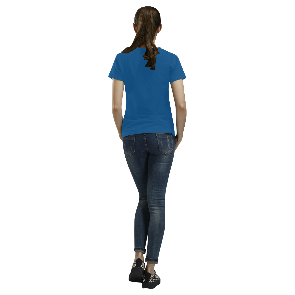 Trendy Basics - Trend Color LAPIS BLUE All Over Print T-Shirt for Women (USA Size) (Model T40)