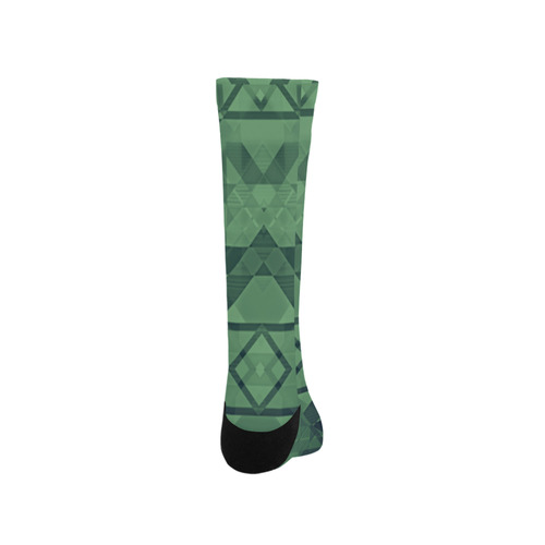 Sci-Fi Green Monster  Geometric design Modern style Trouser Socks