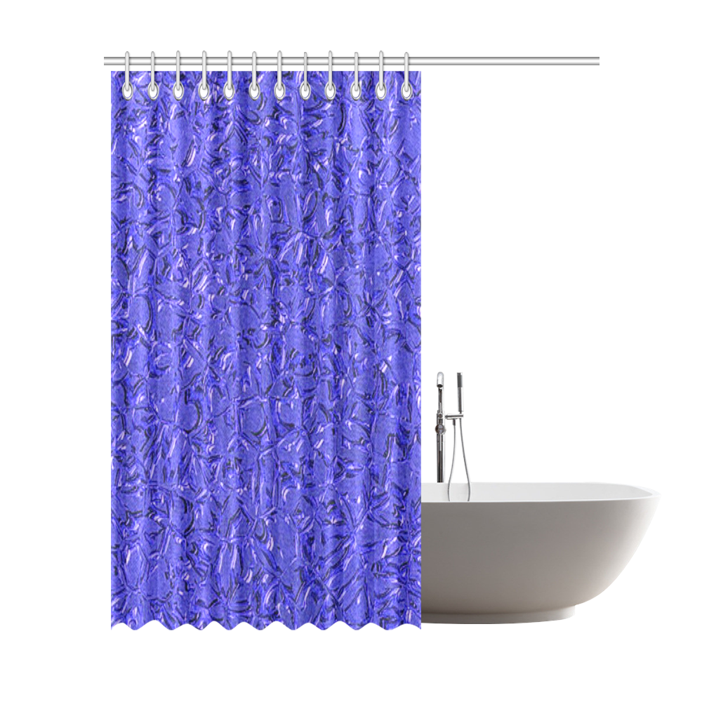 Sparkling Metal Art E by FeelGood Shower Curtain 72"x84"