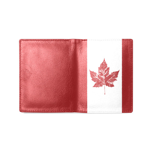 Canada Wallets Leather Canada Souvenir Wallets Men's Leather Wallet (Model 1612)