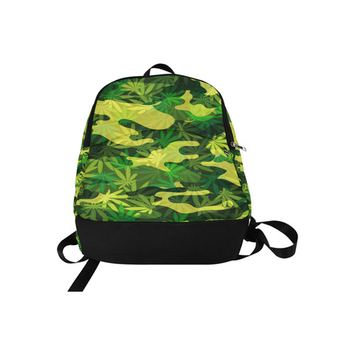 marijuana camouflage back pack Fabric Backpack for Adult (Model 1659)