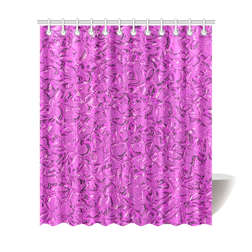 Sparkling Metal Art D by FeelGood Shower Curtain 72"x84"