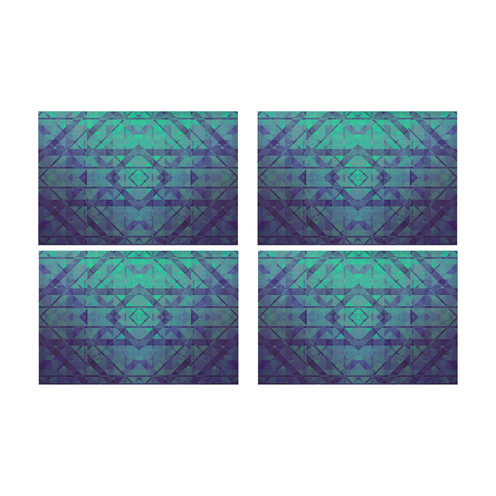 Sci-Fi Dream  Geometric design Modern style Placemat 12’’ x 18’’ (Set of 4)