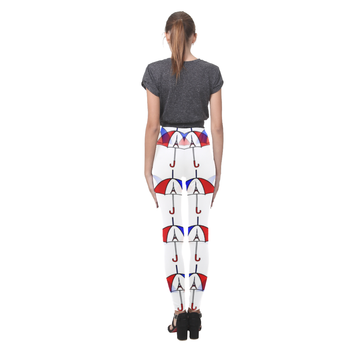 France Umbrella Pop by Popart Lover Cassandra Women's Leggings (Model L01)