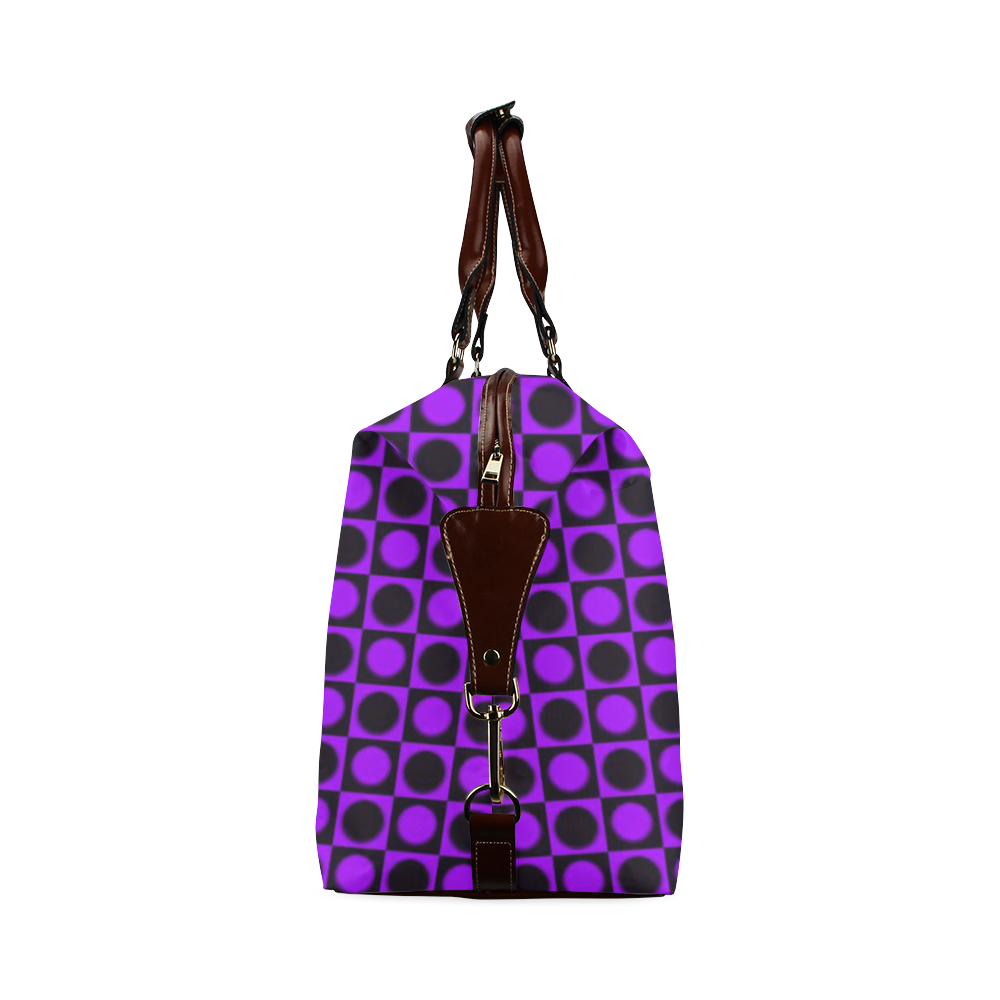 friendly retro pattern B by Feelgood Classic Travel Bag (Model 1643) Remake