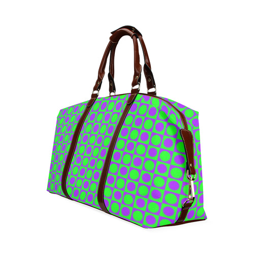 friendly retro pattern A by Feelgood Classic Travel Bag (Model 1643) Remake